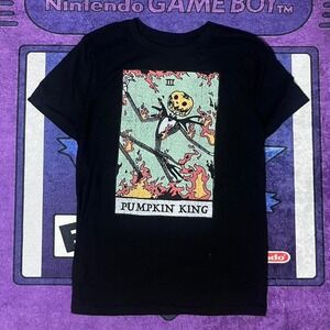 Cool Black Jack Skellington Pumpkin King Tarot Card small T-shirt